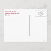 バレンタインの雌鶏は炉の健康を支えます シーズンポストカード (裏面)