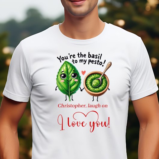 バレンタインの面白い食べ物ギフト 名前入り カスタム Tシャツ