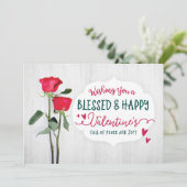 バレンタインの願いと祝福があなたに!カード カード (スタンド正面)