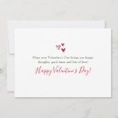 バレンタインの願いと祝福をあなたに!カード カード (裏面)