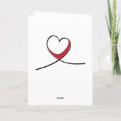 バレンタインの願いを愛らしい猫カップルの写真 カード (裏面)