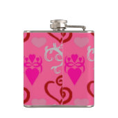 バレンタインの飲み物フラスコ – スポーツギアギフト フラスク (裏面)