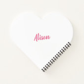 バレンタインの鳥と花に愛 ノートブック (裏面)