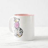 バレンタインの2015オーストラリア羊飼いTP BlueMerle2 ツートーンマグカップ (正面左)