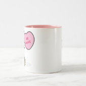 バレンタインの2015ペンブロークのコーギークロテンのコーヒー・マグ ツートーンマグカップ (中央)