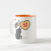 バレンタインの2015ペンブロークのコーギー三Colコーヒー・マグ ツートーンマグカップ (正面左)