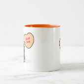 バレンタインの2015ペンブロークのコーギー三Colコーヒー・マグ ツートーンマグカップ (中央)