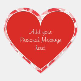 バレンタインの"愛と"ハート – ステッカー