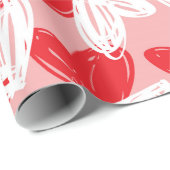 バレンタインの「愛と」ハート ラッピングペーパー (ロールコーナー)