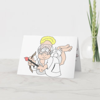 [バレンタインの]科学者のキューピッド シーズンカード