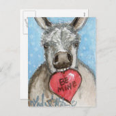 バレンタインのBurroの郵便はがき シーズンポストカード (正面/裏面)