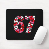 バレンタインのGen Alphaスラングを使った面白い67のミーム67 マウスパッド (マウス)