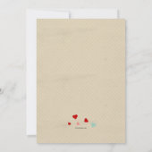 バレンタインのPosiesの招待状 招待状 (裏面)