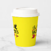 バレンタインのTシャツ 紙コップ (左)