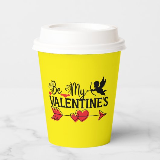 バレンタインのTシャツ 紙コップ (正面)