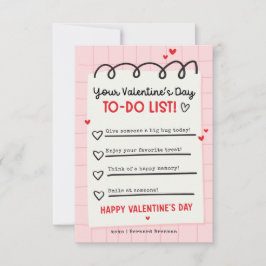 バレンタインのTo-Doリスト子供の教室バレンタイン 招待状