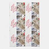 バレンタインはキッチンハンドタオルが大好きポーラーベアーズ キッチンタオル (縦)