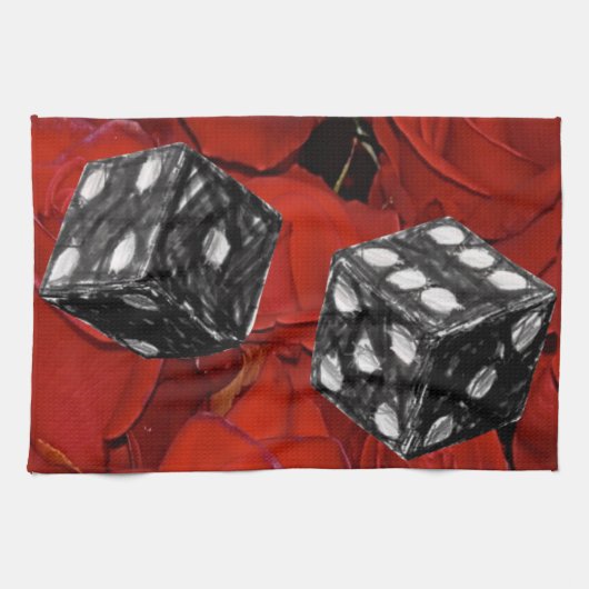 バレンタインはキッチンハンドタオルが大好き キッチンタオル (横)