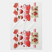 バレンタインはキッチンハンドタオルが大好き キッチンタオル (縦)