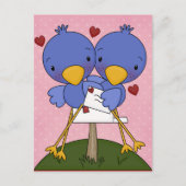 バレンタインは子供へを梳きます シーズンポストカード (正面)