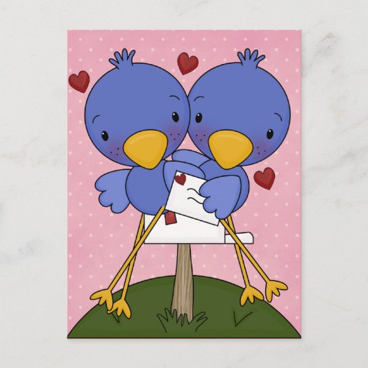 バレンタインは子供へを梳きます シーズンポストカード (正面)