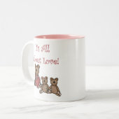 バレンタインは愛についてのすべてに耐えます ツートーンマグカップ (正面左)