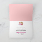 バレンタインは私のバレンタインデートテディベアになる カード (内部)