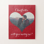 バレンタインは私の提案ハート写真 ジグソーパズル (縦)