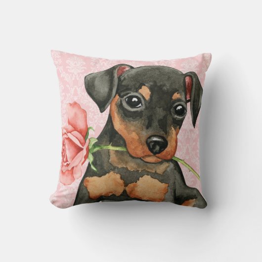 バレンタインばら色分Pin クッション (正面)