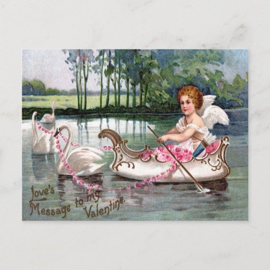 バレンタインへの愛のメッセージ シーズンポストカード (正面)