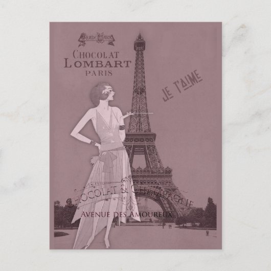 バレンタインを思い出す夜 シーズンポストカード (正面)