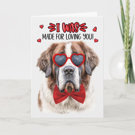 バレンタインを愛してくださった聖ベルナール犬 シーズンカード (正面)