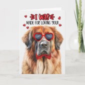 バレンタインを愛してくださったLeonberger Dog シーズンカード (正面)