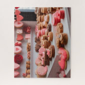 バレンタインを愛して作ったクッキー ジグソーパズル (縦)