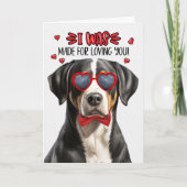 バレンタインを愛すために作られたスイスの山犬 シーズンカード (正面)