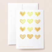 バレンタインを持つ人を作る私のお気に入りのな人 箔カード (裏面封筒付き)