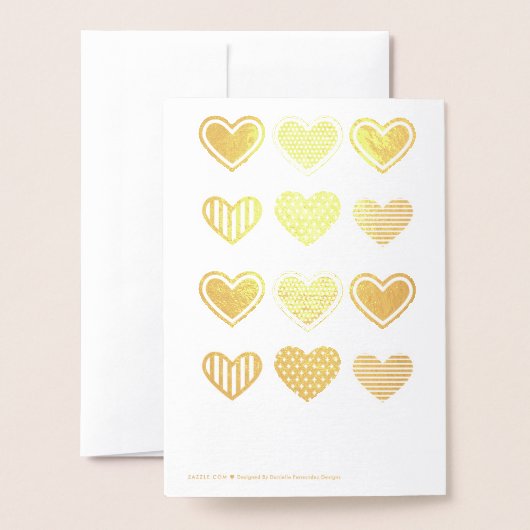 バレンタインを持つ人を作る私のお気に入りのな人 箔カード (裏面封筒付き)