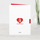 バレンタインを検索中かわいいバセットハウンド シーズンカード (裏面)