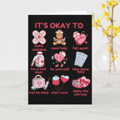 バレンタインを気にしない メンタルヘルスの問題は問題ない カード (黄色い花)