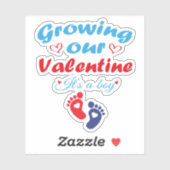 バレンタインを育てる男の子の新妊娠 シール (シート)