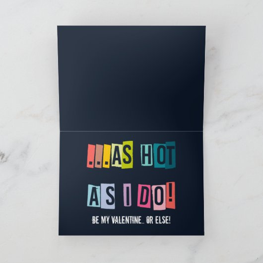 バレンタインを見つけられなおもしろいい シーズンカード (内部)