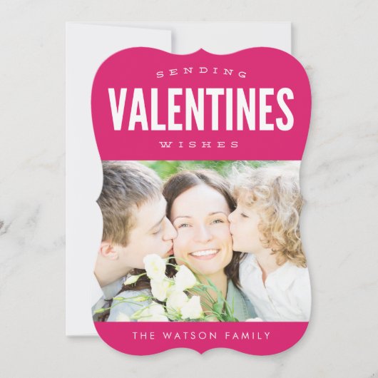 . .バレンタインを送ると、かわいい写真カードを シーズンカード (正面)