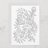 バレンタインアダルトカラーリングカード シーズンカード (正面/裏面)