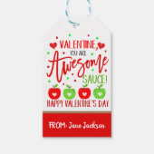 バレンタインアップルソースギフトラベル ギフトタグ (正面)