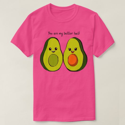 バレンタインアボカド12 Tシャツ (デザイン正面)