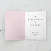 バレンタインアリお洒落ーブルラマスヴァレンティネス カード (内部)