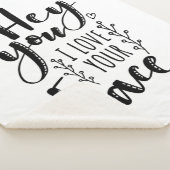 バレンタインアートヘイYou I Love Your顔 シェルパブランケット (3/4)