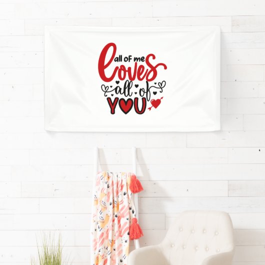 バレンタインアート私は皆さんを愛している 横断幕 (インサイチュ)