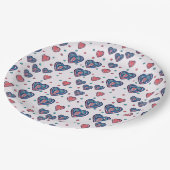 バレンタインアート ペーパープレート (アングル)