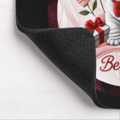 バレンタインイングリッシュブルドッグデスクマウスパッド マウスパッド (コーナー)